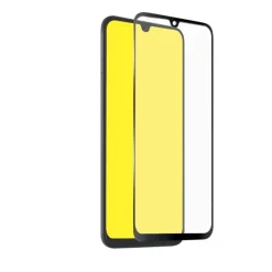 Pellicola protettiva per Samsung Galaxy A20e in vetro temperato con bordi in silicone nero