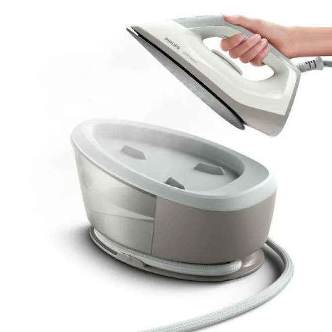 PHILIPS Ferro da Stiro con Caldaia a Vapore Potenza 2400 W Capacità 1,4 Litri colore Grigio Bianco Serie 2000 - PSG2000/80