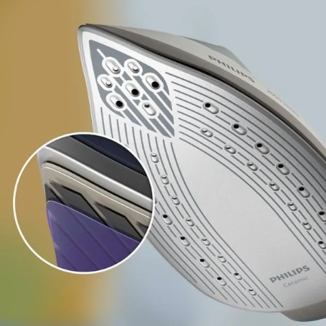 PHILIPS Ferro da Stiro con Caldaia a Vapore Potenza 2400 W Capacità 1,4 Litri colore Grigio Bianco Serie 2000 - PSG2000/80