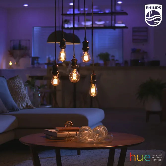 Philips Hue White Standard con filamento A60 E27 - confezione da 1
