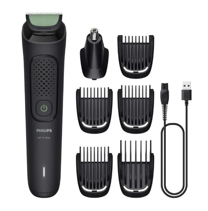 Philips Multigroom 7-in-1 Rifinitore Viso Capelli Corpo con Lame Autoaffilanti