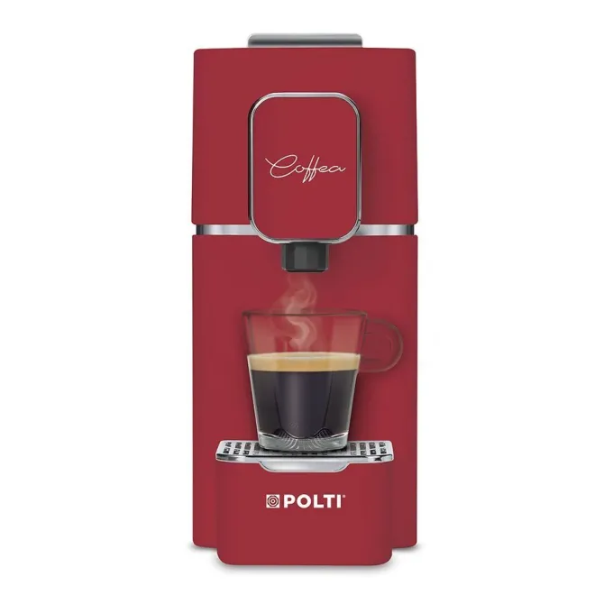 Polti Macchina Caffè a Cialde Capacità 0,85 Litri Potenza 1400W Rosso Coffea S15R