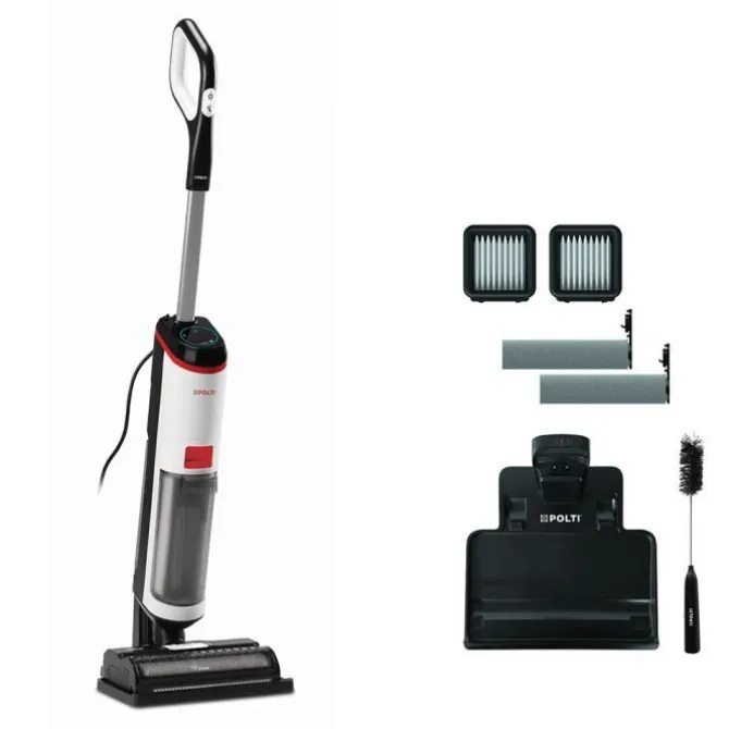Polti Rollysteam WD10C: Pulitore a vapore 3-in-1 con spazzola rotante e LED