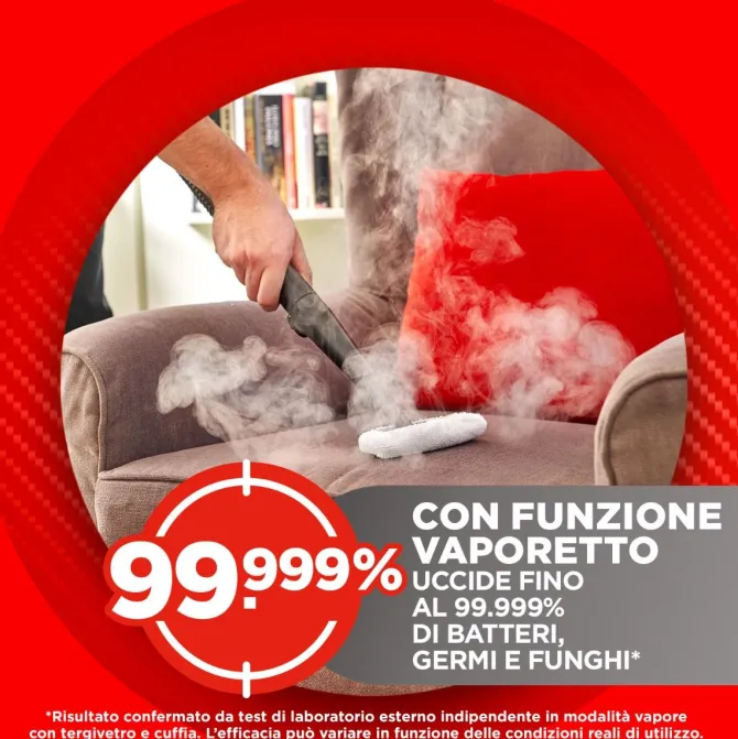 Polti StainOver SC30, lavatappeti con funzione pulitore a vapore, 4 funzioni in 1