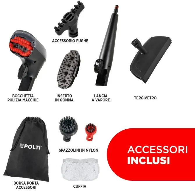 Polti StainOver SC30, lavatappeti con funzione pulitore a vapore, 4 funzioni in 1