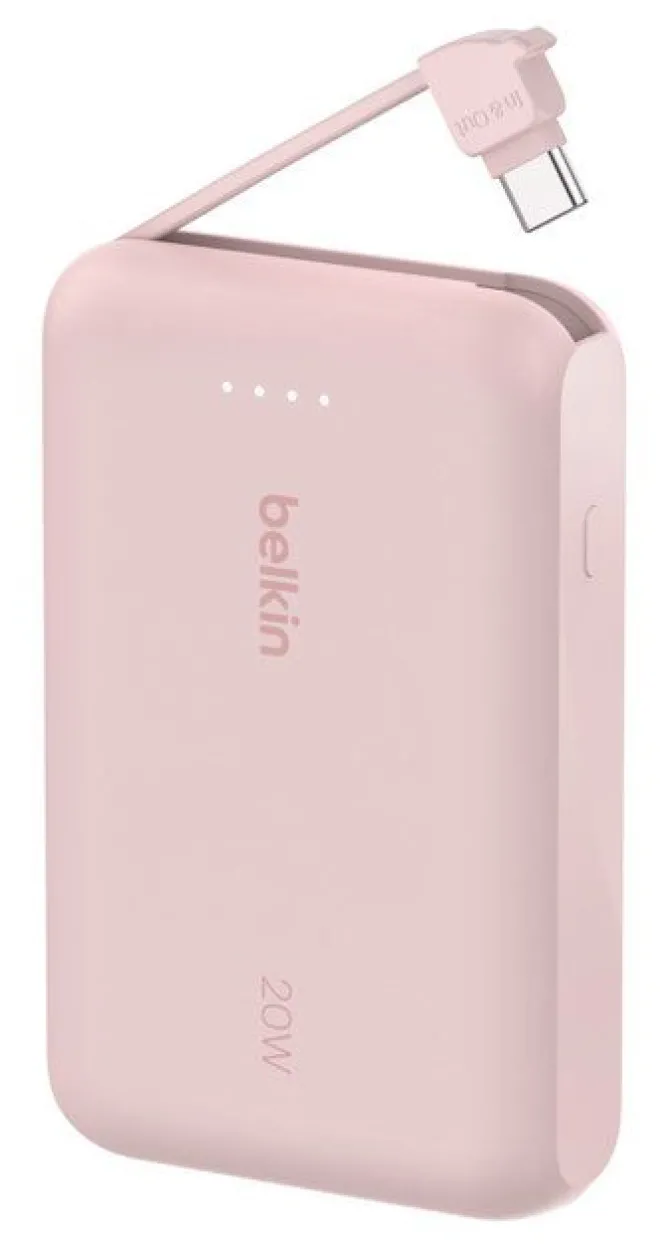 Power Bank Belkin 10.000 mAh con Cavo USB-C Integrato