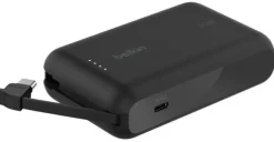 Power Bank Belkin 10.000 mAh con Cavo USB-C Integrato