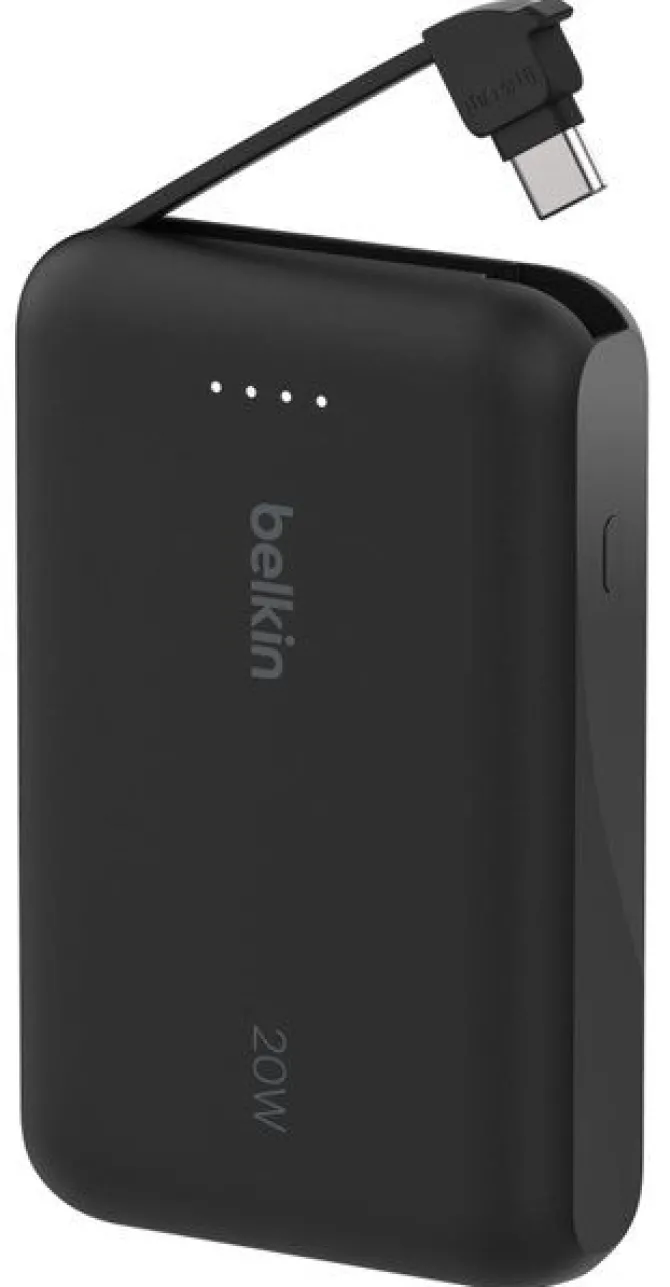 Power Bank Belkin 10.000 mAh con Cavo USB-C Integrato
