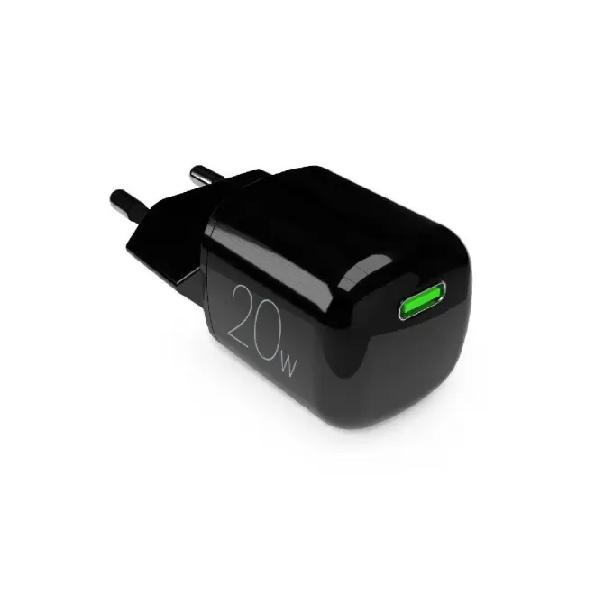 PURO - Caricabatterie parete MiniPro PUFCMTCUSBC20WGBLK 20 Watt- Nero