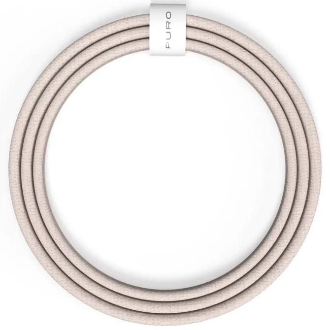 PURO - PUCCCFABK415MTBEG - Cavo in tessuto da USB-C a USB-C per iPhone 15 - Sandshell