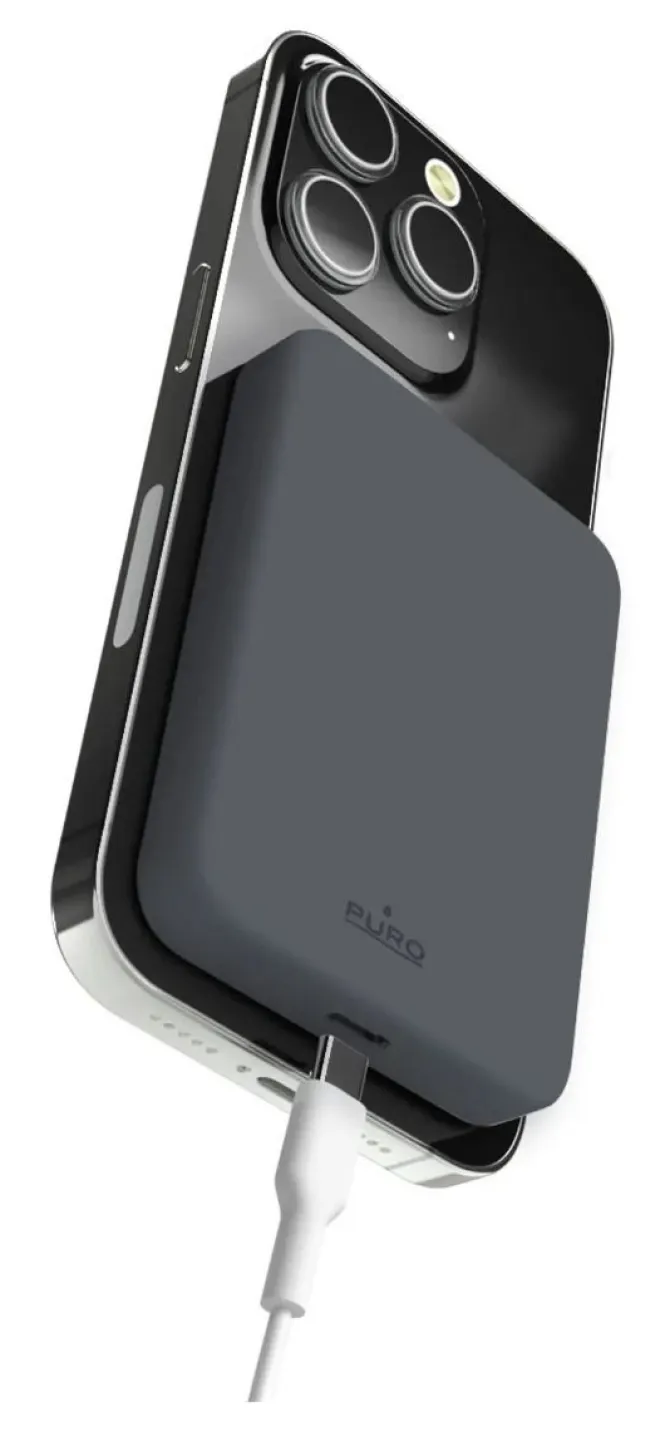 PURO - PUFCBB40P2MAGDKGR - Powerbank Slim - Black Oyster