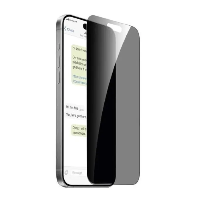 PURO - PUSDGPRIPHONE16P61 - Vetro privacy per iPhone 16 Pro - Trasparente
