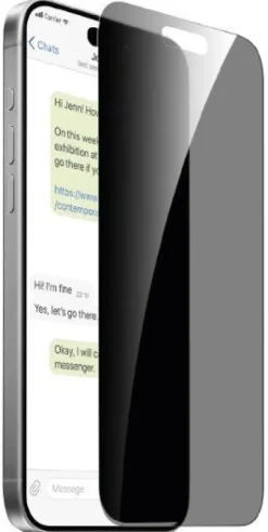 PURO - PUSDGPRIPHONE16P67 - Vetro privacy per iPhone 16 Pro Max - Trasparente