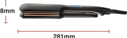 Remington Piastra Capelli Proluxe Midnight Wide Plate, Piastre in ceramica Ultimate Glide, 9 impostazioni di Temp. 150-230°C,Tecnologia intelligente OPTIheat, S9150B
