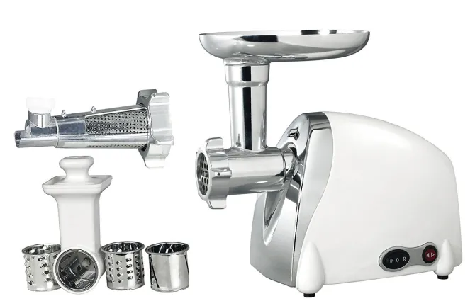 RGV Duetto Plus Tritacarne, Passapomodoro, Grattuggia, 500 W, Acciaio Inossidabile