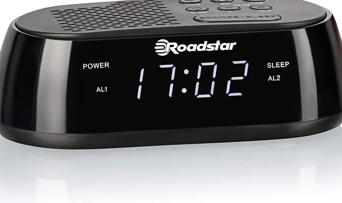 Roadstar Radiosveglia Digitale con Carica USB