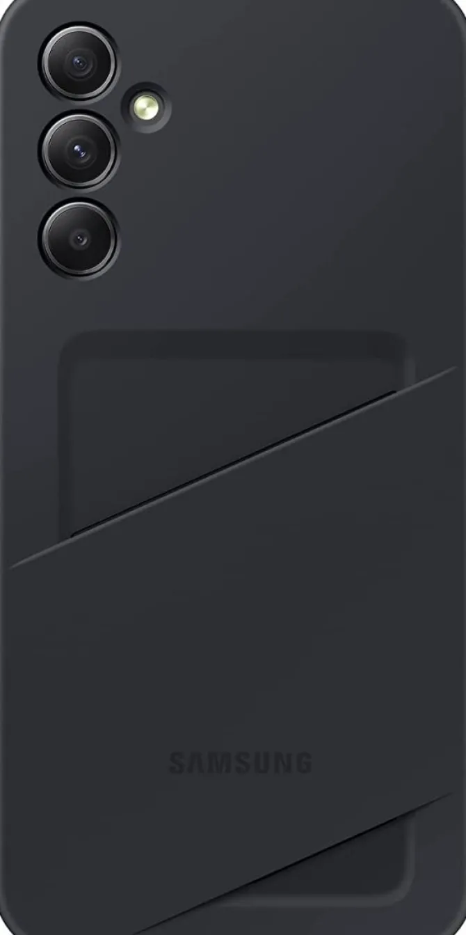 Samsung Card Slot Cover custodia con tasca per Galaxy A34 5G Nero