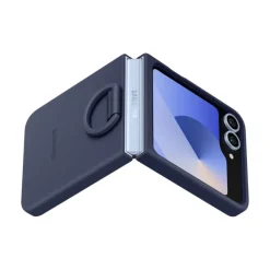 SAMSUNG - Custodia Silicone Z Flip 6 Ring Navy