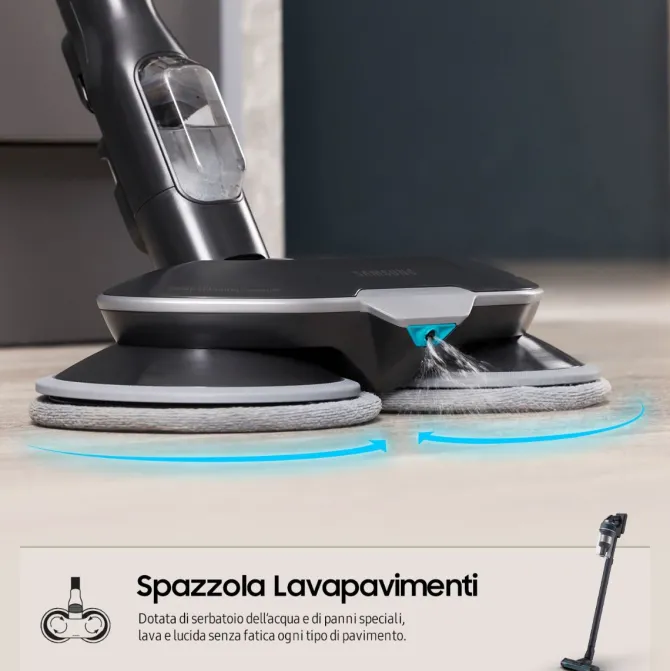 SAMSUNG - Scopa elettrica JET 85™ PREMIUM VS20C852FTB - Midnight Bluet