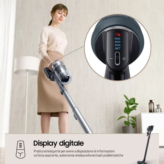 SAMSUNG - Scopa elettrica JET 85™ PREMIUM VS20C852FTB - Midnight Bluet