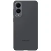 SAMSUNG Silicone Case Cover morbida in silicone per Samsung S25 Edge - Nero