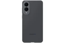 SAMSUNG Silicone Case Cover morbida in silicone per Samsung S25 Edge - Nero