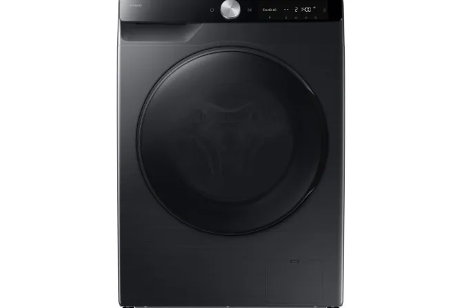 SAMSUNG - WD90DG6G94BBU3 - LAVASCIUGA nera con oblò e display nero, Classe A