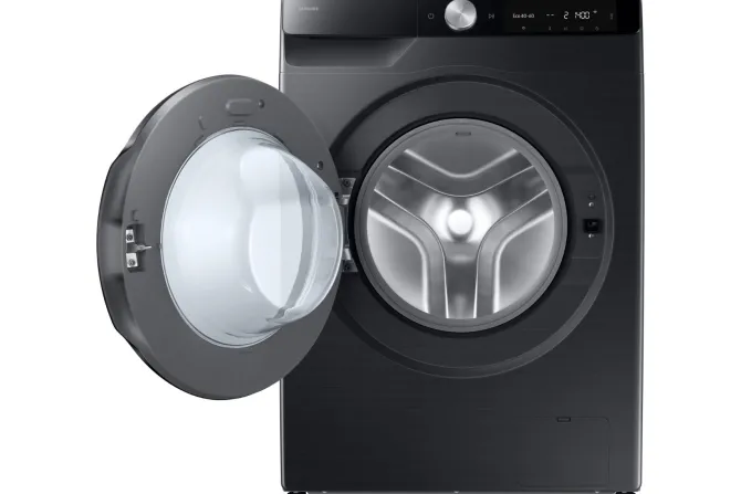 SAMSUNG - WD90DG6G94BBU3 - LAVASCIUGA nera con oblò e display nero, Classe A