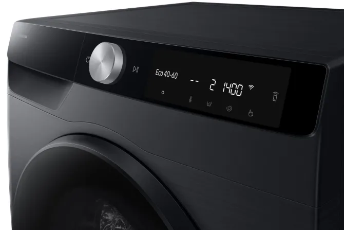 SAMSUNG - WD90DG6G94BBU3 - LAVASCIUGA nera con oblò e display nero, Classe A