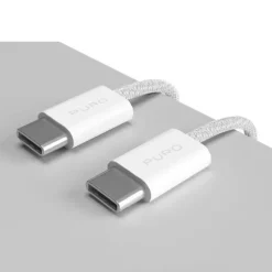 SBS - Cavo in tessuto da USB-C a USB-C PUCCCFABK415MTWHI - Bianco