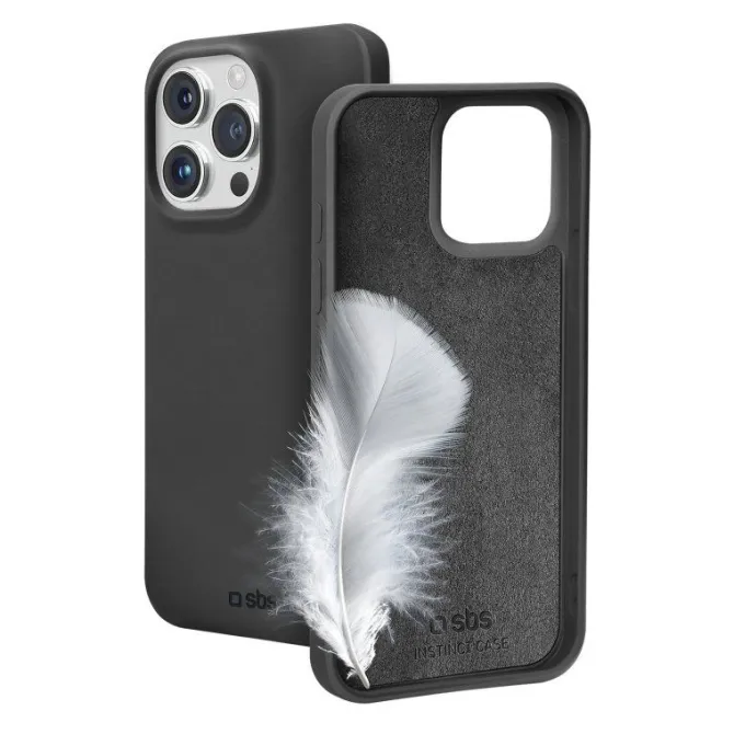 SBS - Cover Instinct per iPhone 15 Pro Nero