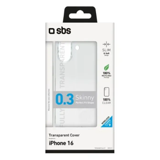 SBS COVER 0.3 SKINNY TPU IPHONE 16