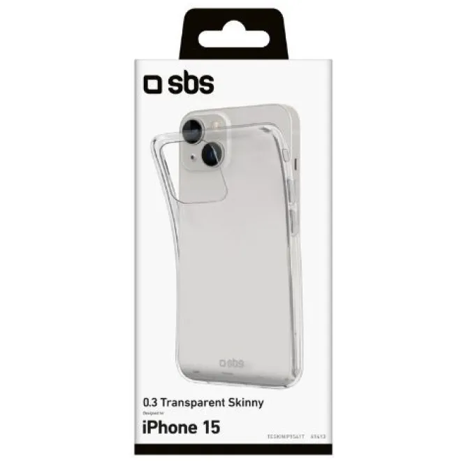 SBS - Custodia TESKINIP1561T per Iphone 15 Trasparente