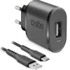 SBS Kit di ricarica Micro USB da Viaggio 1000 mAh 100 cm