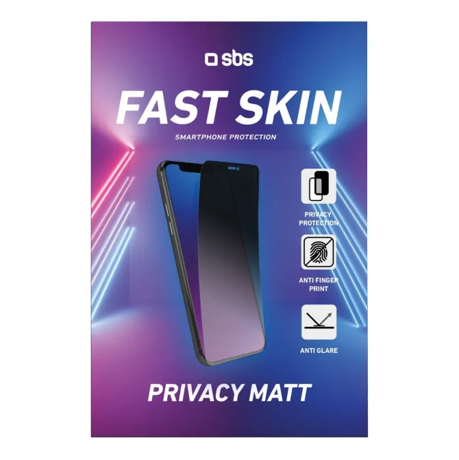 SBS - Pellicole protettiva "Privacy Matt", anti-impronta, anti-riflesso - TEFSTSKINSHEETPRVMAT
