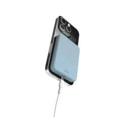 SBS - PUFCBB40P2MAGLBLUE - Mini Power Bank 4200mAh, MagSafe USB-C, Slim Power Mag per iPhone - Powder Blue