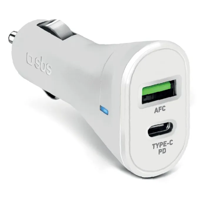 SBS TECRPD20W Caricabatterie per dispositivi mobili Bianco Auto