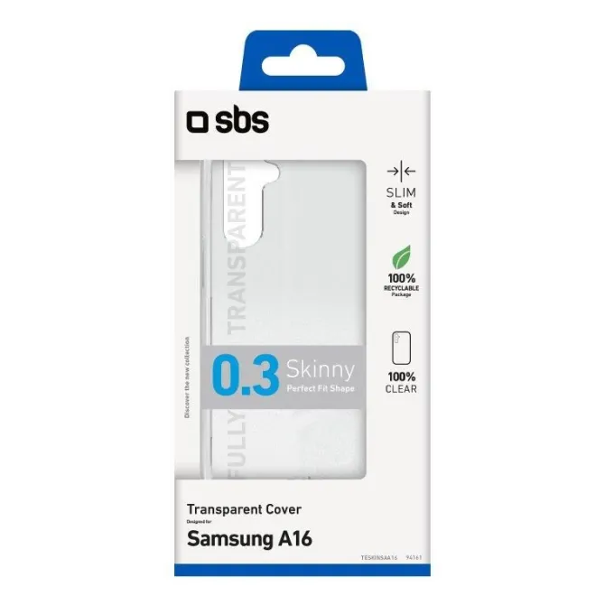 SBS - TESKINSAA16 Cover protettiva per smartphone Samsung Galaxy A16 - Trasparente