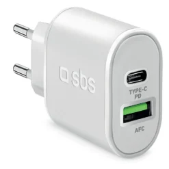 SBS TETRPD20W Caricabatterie per dispositivi mobili Bianco Interno