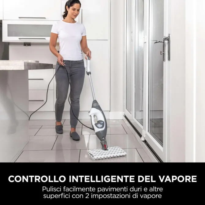 SCOPA A VAPORE 2 IN 1 SHARK KLIK 'N' FLIP CON STEAM BLASTER S6005EU