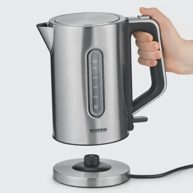 Severin WK 3402 bollitore elettrico 1,7 L 2400 W Stainless steel