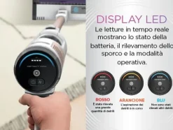 SHARK - ASPIRAPOLVERE SENZA FILO DETECT PRO AUTOSVUOTAMENT - bianco/rosa