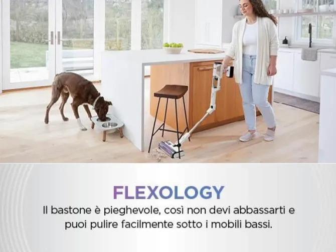 SHARK - ASPIRAPOLVERE SENZA FILO DETECT PRO AUTOSVUOTAMENT - bianco/rosa