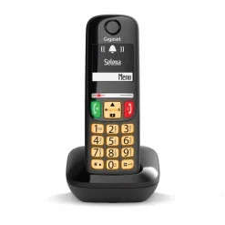 Siemens Gigaset E270 Cordless Display e tastiera retroilluminati Nero