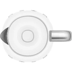 Smeg, Bollitore Elettrico Piccolo KLF05WHEU 0,8 L, Filtro in Acciaio Inox, Autospegnimento di Sicurezza, Indicatore Livello di Acqua, Base Antiscivolo e Avvolgicavo Integrato, Potenza 1400W, Bianco