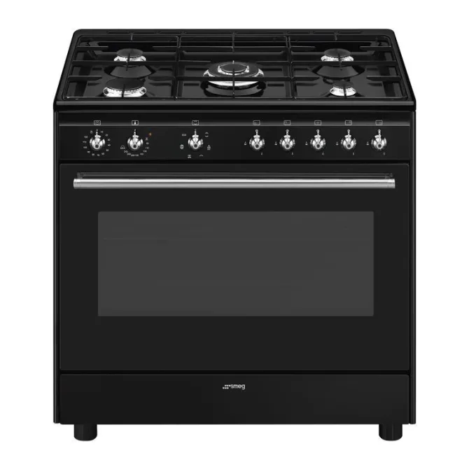 Smeg - Concert CX91GMBL Cucina freestanding Elettrico Gas Classe Energetica A - Nero