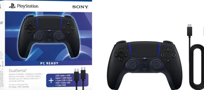Sony DualSense Gamepad Nero per PlayStation 5 e PC con Bluetooth e USB-C