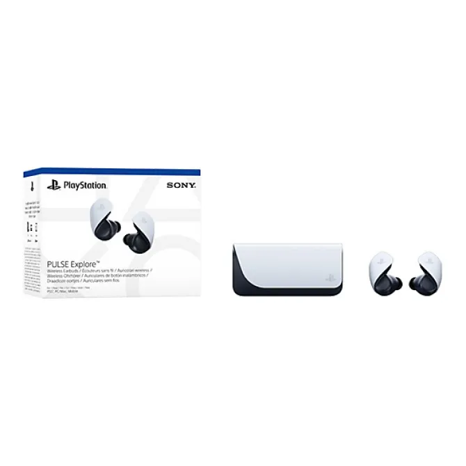 Sony - PULSE Explore Auricolare Wireless In-ear Playstation 5 Bluetooth - Nero e Bianco