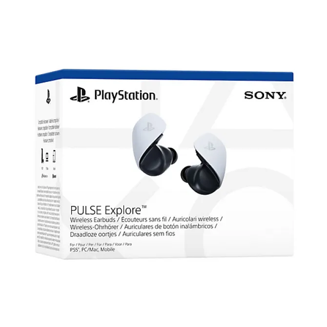 Sony - PULSE Explore Auricolare Wireless In-ear Playstation 5 Bluetooth - Nero e Bianco