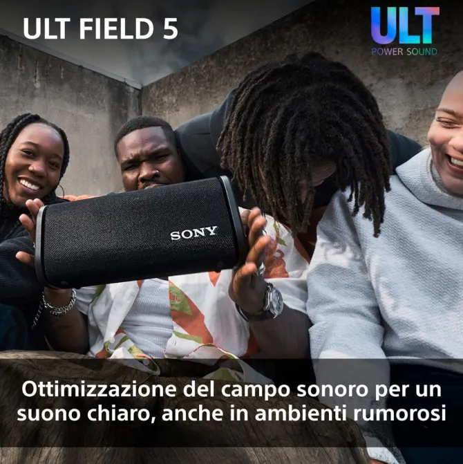 SONY - SRSULT50B.CE7 Speaker portatile Wireless Bluetooth 5.3, USB, SUONO ULT POWER SOUND - Nero